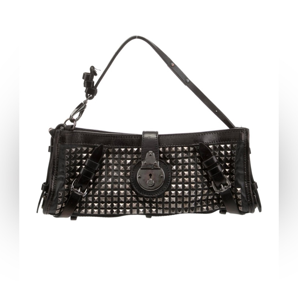 Burberry Pyramid Stud Leather Handle Bag